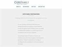 Tablet Screenshot of cotefamily.com